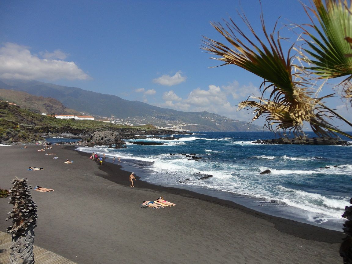 Eén van de stranden op La Palma